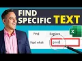 Search for a Cell With Specific Text in Microsoft Excel