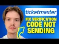 How To Fix Ticketmaster Verification Code Not Sending 2025