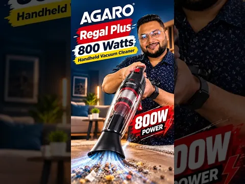Meet the AGARO Regal Handheld Vacuum Cleaner chhota size, powerful cleaning!Safai ka power move?