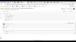 Code with me - math formulas in Python
