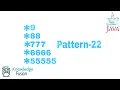 Pattern-22 using JAVA Programming ICSE