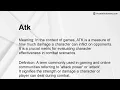 Atk Meaning