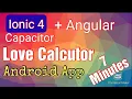 2 Ionic fun app Love Calculator