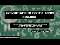 Infix to postfix expression conversion - Data Structures and Algorithms for UGC NET CS Revision