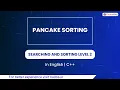 Pancake Sorting Module Searching And Sorting In English CPP 45