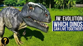 WHICH DINOSAURS CAN LIVE TOGETHER Jurassic World Evolution Dinosaur Compatibility Guide