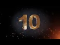 Flame countdown fire based 10 to 1 No Copyright Flame countdown fire based