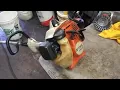 Stihl fs55 carburetor adjustment trimmer weedeater gas trimmer tune up