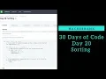 Sorting HackerRank Day 20 Bubble Sort Python