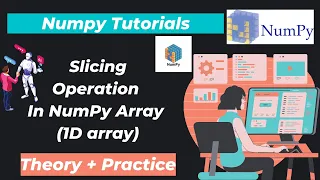 28 Slicing Operation in NumPy Array 1D array