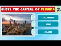 Guess The US State Capitals Quiz