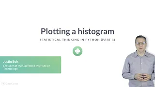 Python Tutorial Plotting a histogram