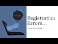 Registration Errors
