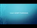 Oracle EPM Calc Script Functions MEMBER