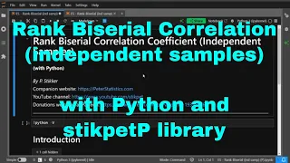 Python - Rank Biserial Correlation Ind Samples with stikpetP
