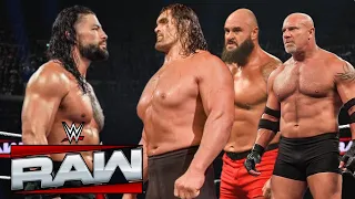 Roman Reigns vs The Great Khali, Braun Strowman & Goldberg