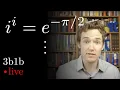Intuition for i to the power i Ep 9 Lockdown live math