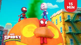 ¡Spidey intenta salvar la fiesta de halloween! 🎃| Compilado | Spidey y sus Increíbles Amigos