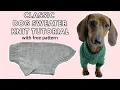How to make a dog sweater A step-by-step knitting tutorial