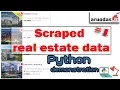 Python Web Scraping Real estate website in Lithuania - Aruodas lt DEMO