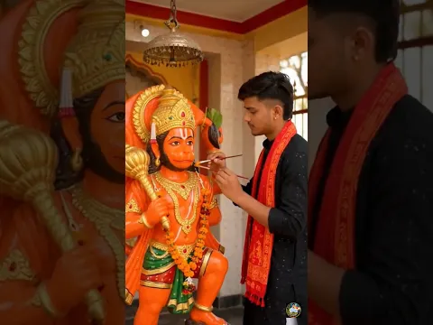 Beautiful Hanuman Temple Transformation 🚩🙏#shorts #bhakti #explore #hanuamnji 🙏🔱