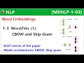 MXNLP-1-03 Word2Vec CBOW and Skip-Gram - 1