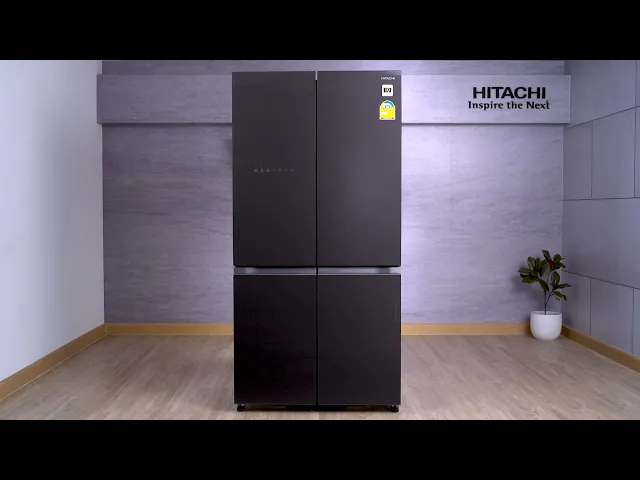 HITACHI ตู้เย็น 4 ประตู 20.1 คิว R-WB640VF อินเวอร์เตอร์  Automatic ice maker