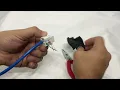 Self Terminating Keystone Jack - How to install ethernet wire to the jack Step by step instruction