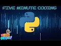 5 Minute Python Chatbot Part 1