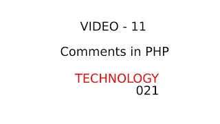 PHP Tutorial - Comments in PHP