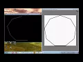 QBASIC TUTORIAL 20 - MAKING A NONAGON WITH THE HELP OF LINE COMMAND PROGRAMMING NATION
