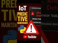 IoT Predictive Maintenance System in Python Real-Time Anomaly Detection MQTT Tkinter GUI