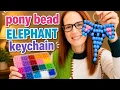 DIY Pony Bead Elephant Keychain