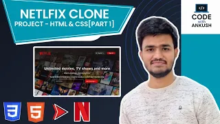 Lecture 11 Netflix Clone Project using HTML CSS Part Build Netflix Landing Page