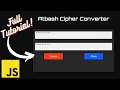 Atbash Cipher using Javascript HTML CSS