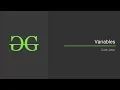 Variables Core Java GeeksforGeeks