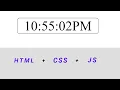 How To Digital Clock Html Css Js Speed Code