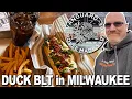 The DUCK BLT from VANGUARD HOUSE MADE SAUSAGE in Milwaukee Wisconsin