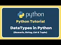 Part 2 Selenium With Python Tutorial For Beginners Data Types In Python With Practical Example