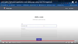 Let s build a full stack application note taking app using mern for beginners