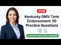 KENTUCKY CDL TANKER ENDORSEMENT GUIDE 2026 PASS THE N ENDORSEMENT WITH SAMPLE QUESTIONS
