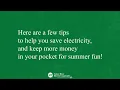Five Tips for Saving Electricity