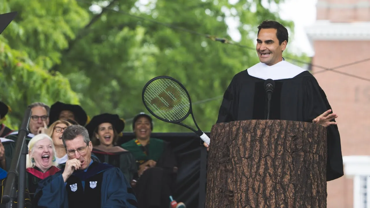 Outline Video 2024 Commencement Address by Roger Federer at Dartmouth