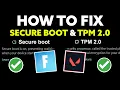 How To Enable Secure Boot TPM 2 0 100 Works
