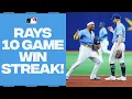 10 STRAIGHT WINS to start the year The Rays are SCORCHING hot Dominant on both sides of field