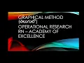 Graphical method OR in telugu - statistics B Sc 6th SEM