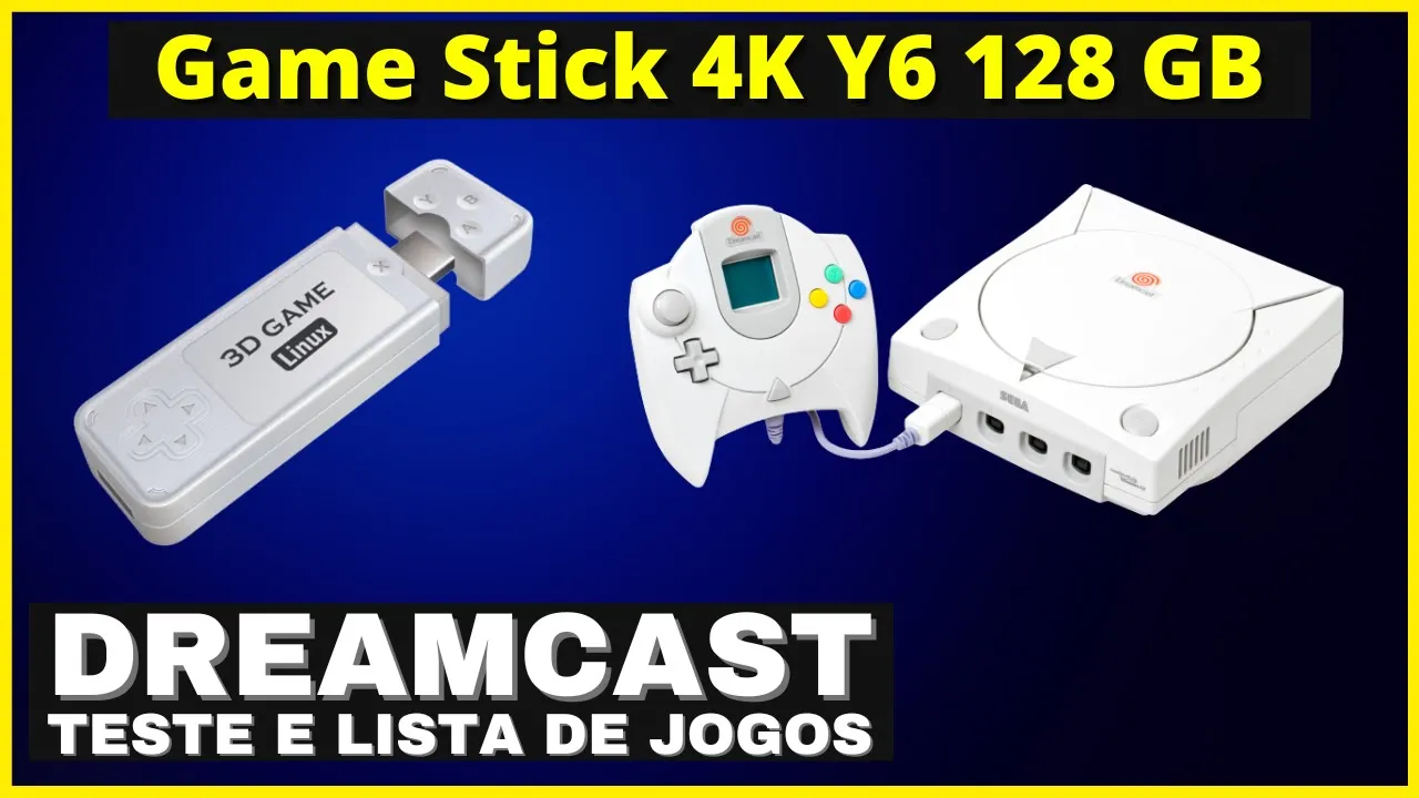 Como Rodam os Jogos do Dreamcast no Novo Game Stick 4K Y6? - Lista e Testes