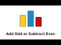 CodeForces A Add Odd or Subtract Even in Arabic