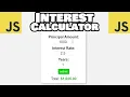 Build a JS compound interest calculator