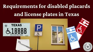 Texas Disabled Placard License Plate Eligibility Form VTR-214 VTR-615 Guide
